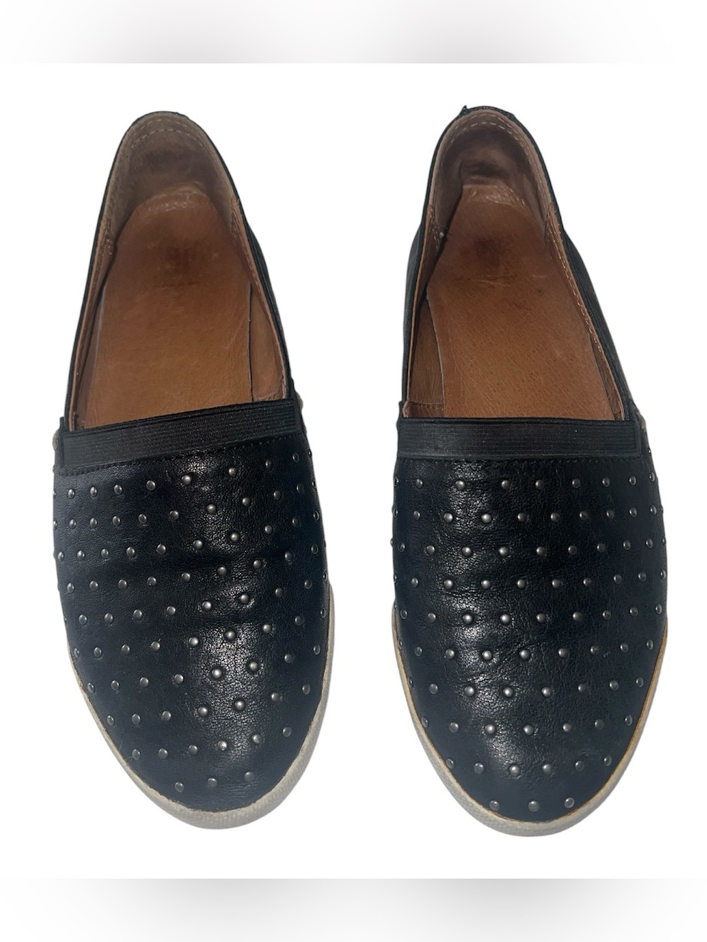 Frye Women’s Black Melanie Micro Stud Slip On Shoes Sz 6M